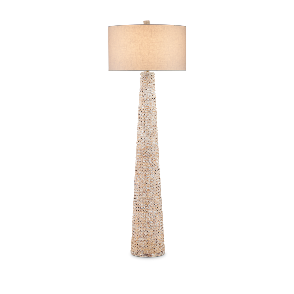 Birdsong Whitewash Floor Lamp