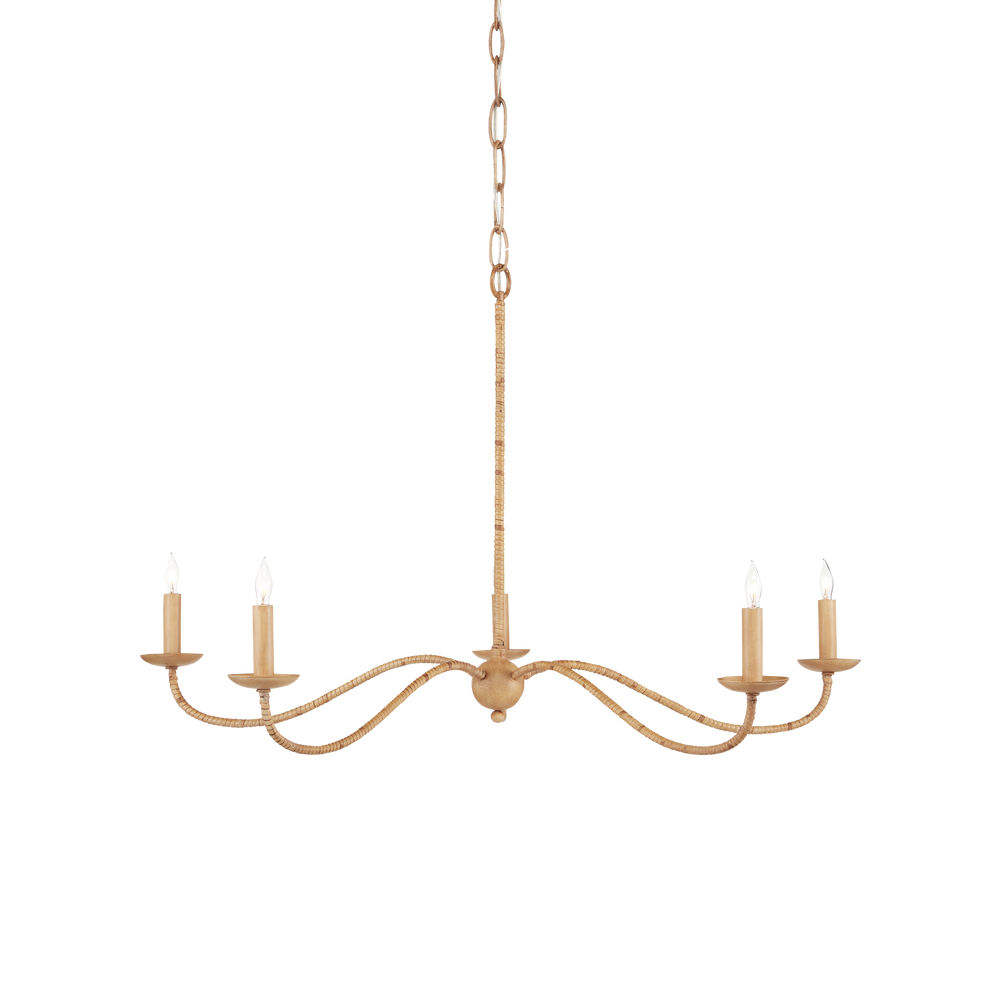 Saxon Small Tan Chandelier