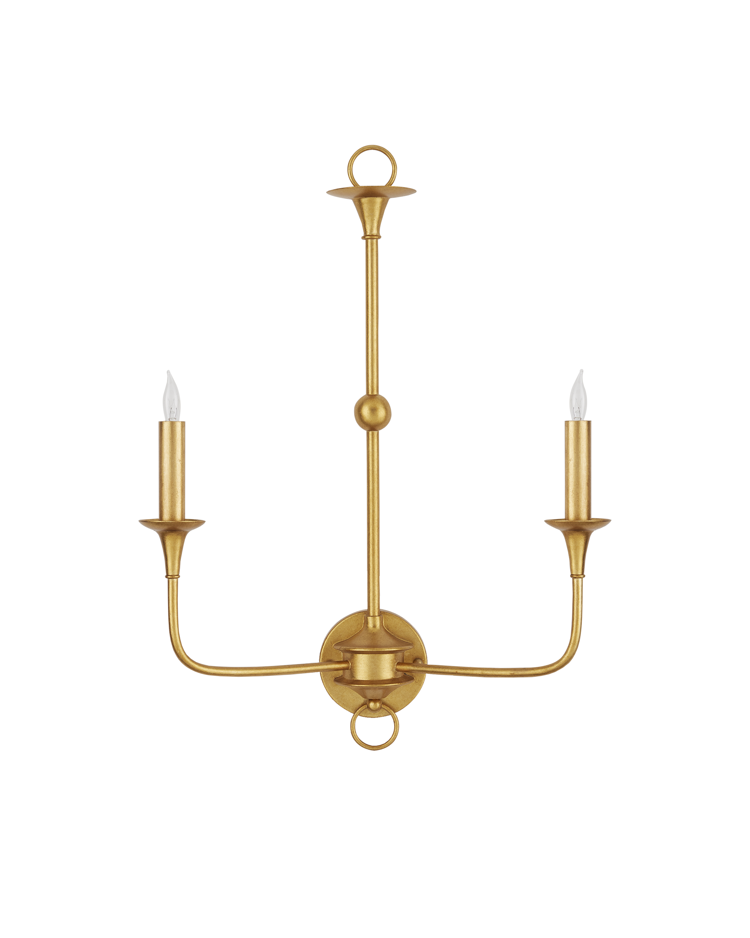 Nottaway Gold Double-Light Wall Sconce