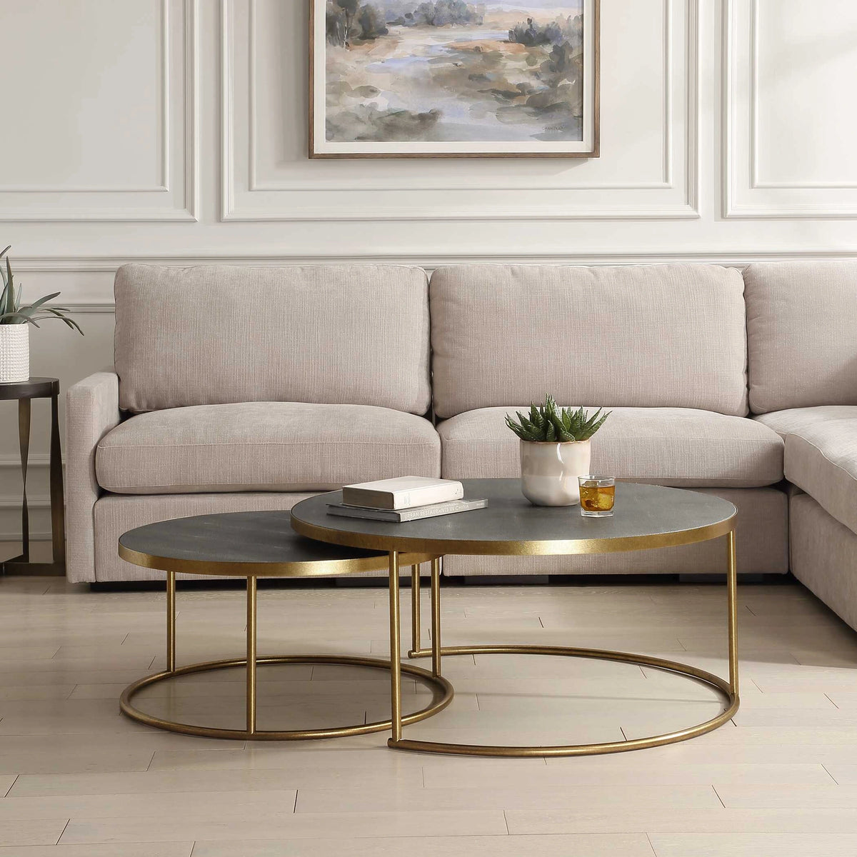 Aragon Nesting Coffee Tables Set/2