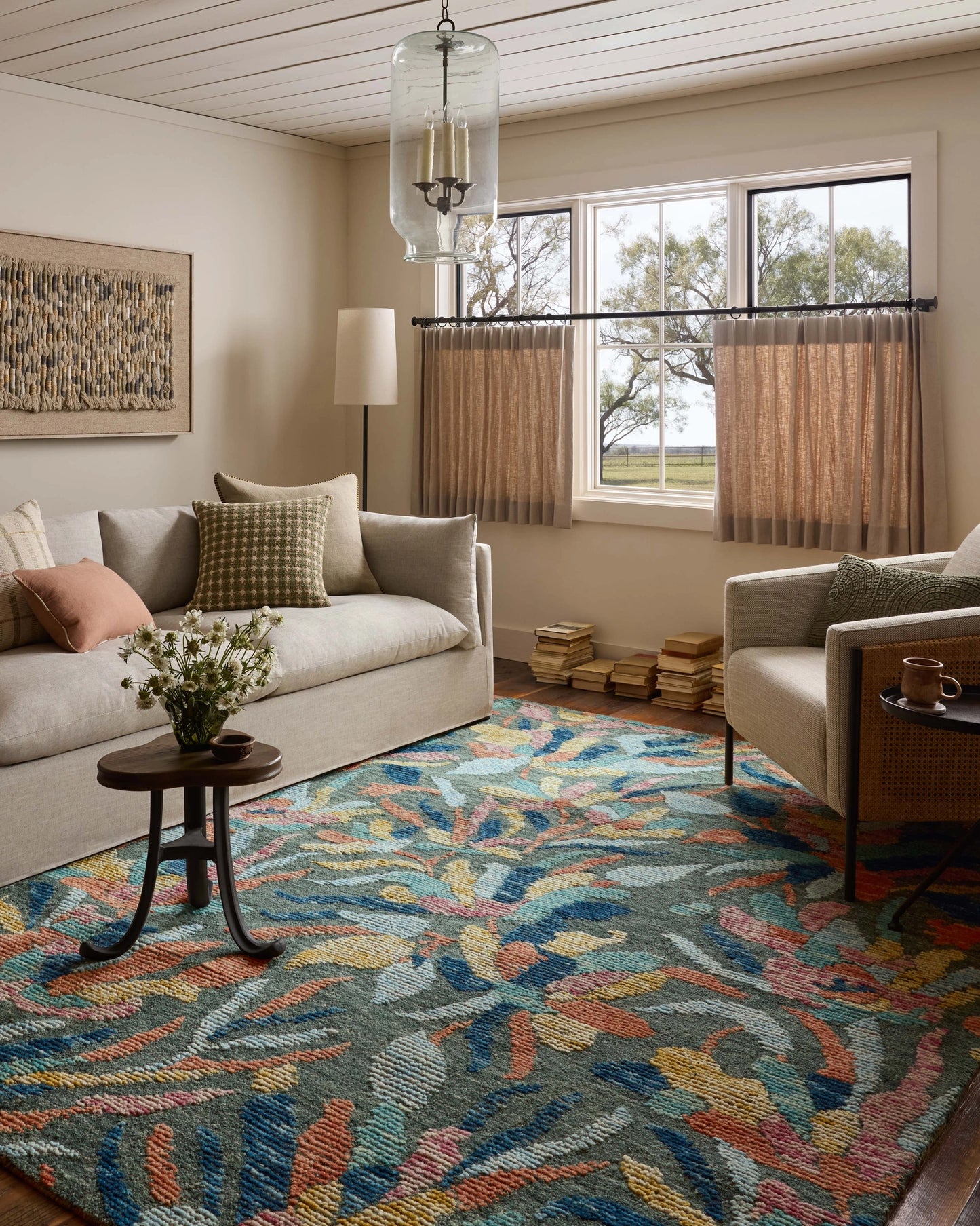 Loloi Tilly Green / Multi 2'-6" x 7'-6" Runner Rug