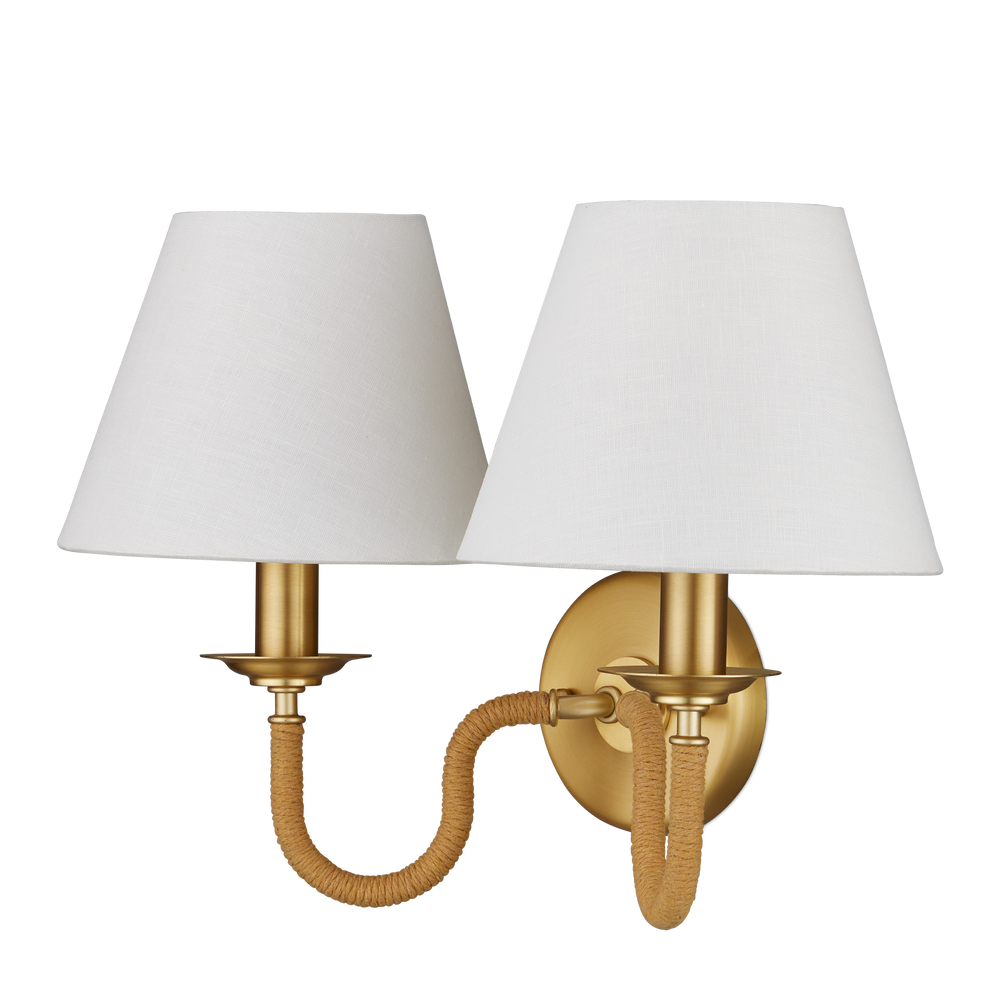 
                      
                        Adala Brass Wall Sconce
                      
                    