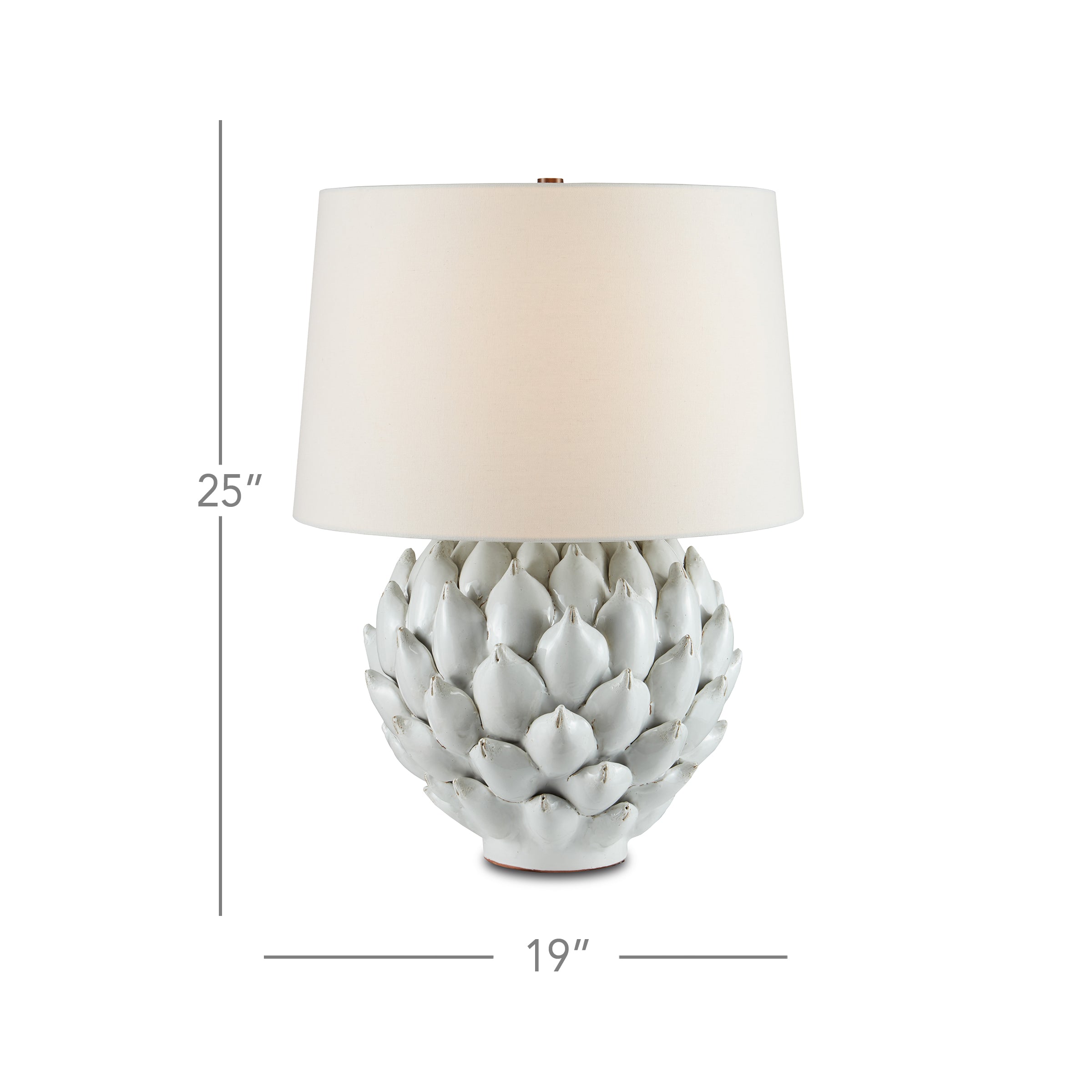 Cynara White Table Lamp - Thumbnail 3