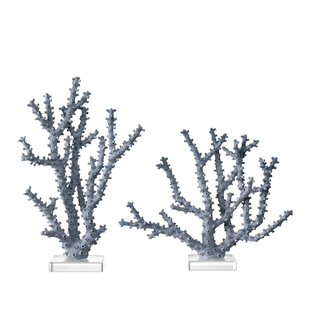 Blue Coral Set of 2.