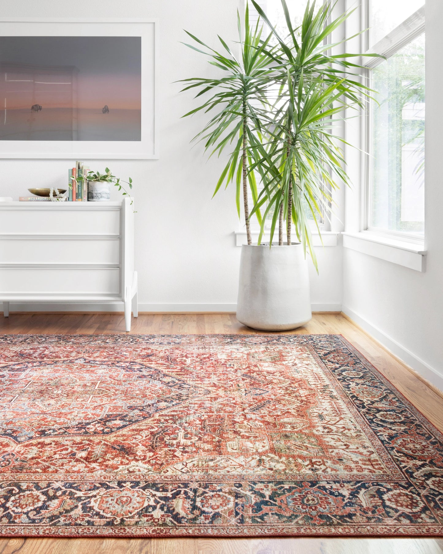 Loloi Layla Red / Navy 9'-0" x 12'-0" Area Rug
