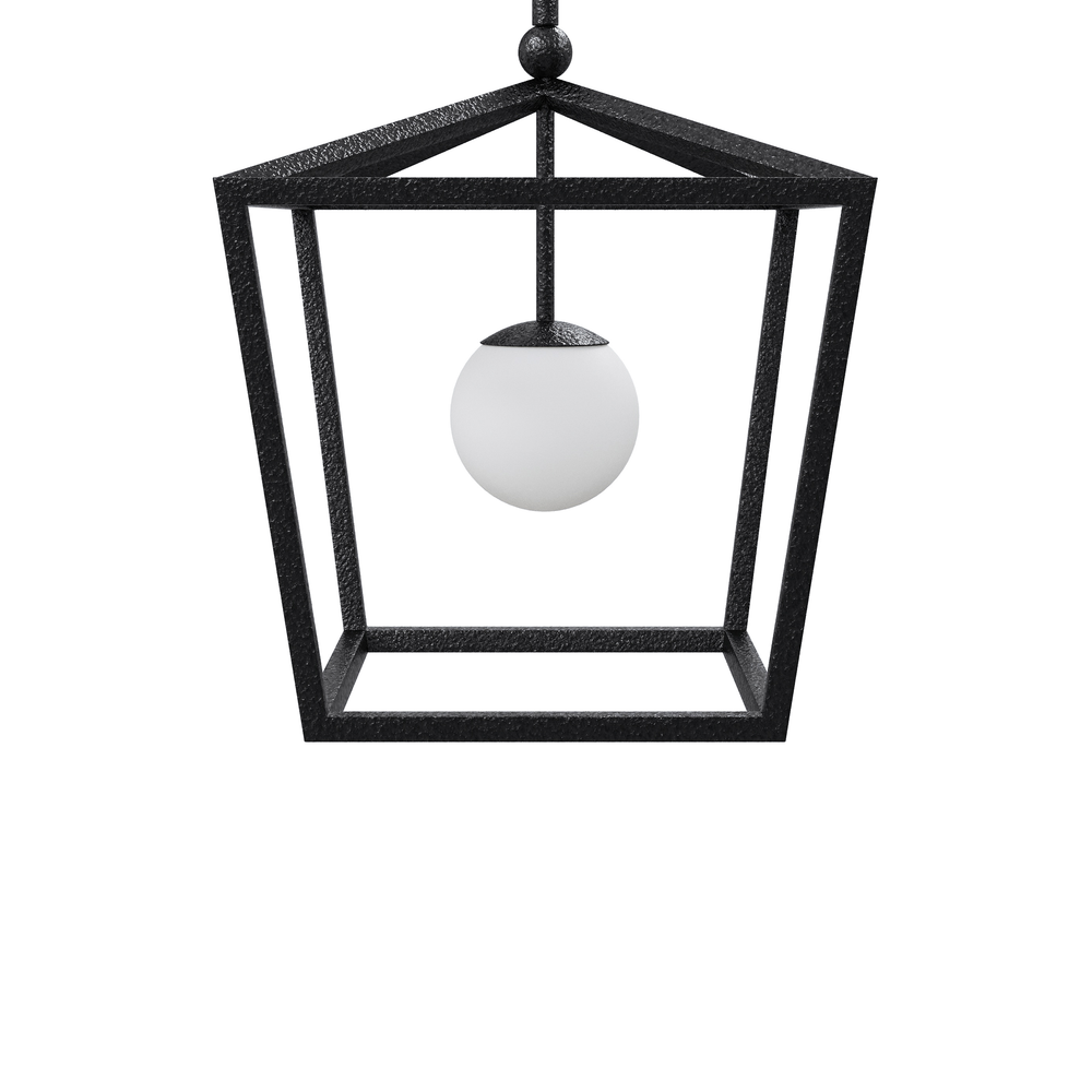
                      
                        Denison Medium Black Outdoor Lantern.
                      
                    