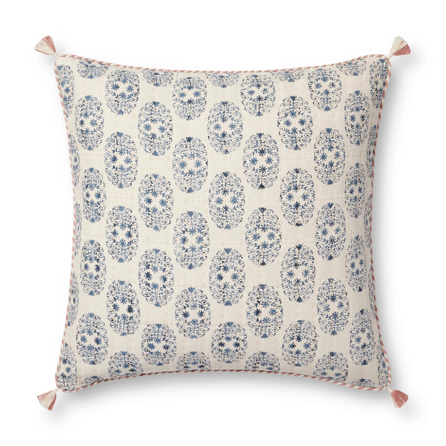 Loloi PLL0115 Pink / Multi 22'' x 22'' Pillow