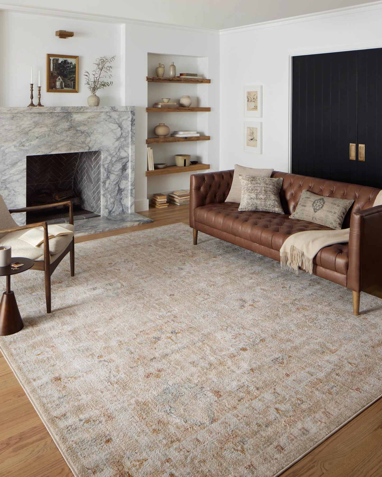 Loloi Monroe Sand / Sunrise 5'-3" x 7'-9" Area Rug