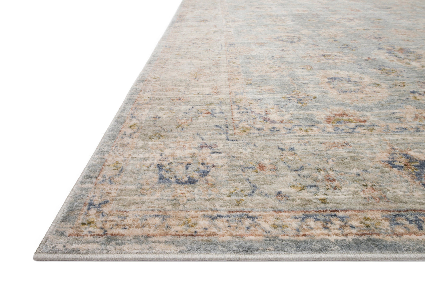 Loloi Revere Light Blue / Multi 18" x 18" Sample Rug