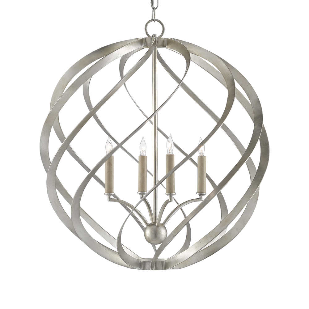 Roussel Silver Orb Chandelier
