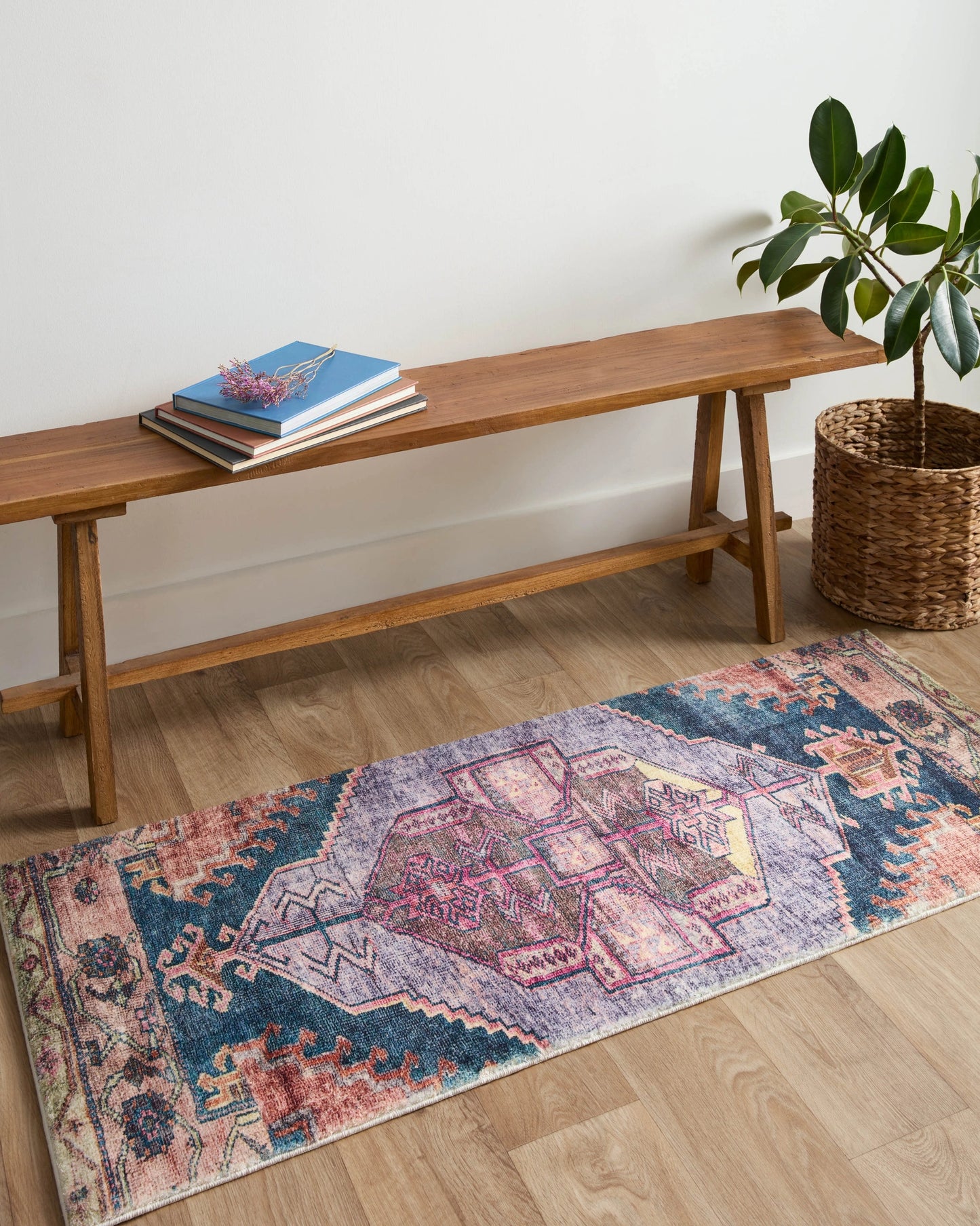 Loloi Fiona Purple / Multi 2'-0" x 5'-0" Accent Rug
