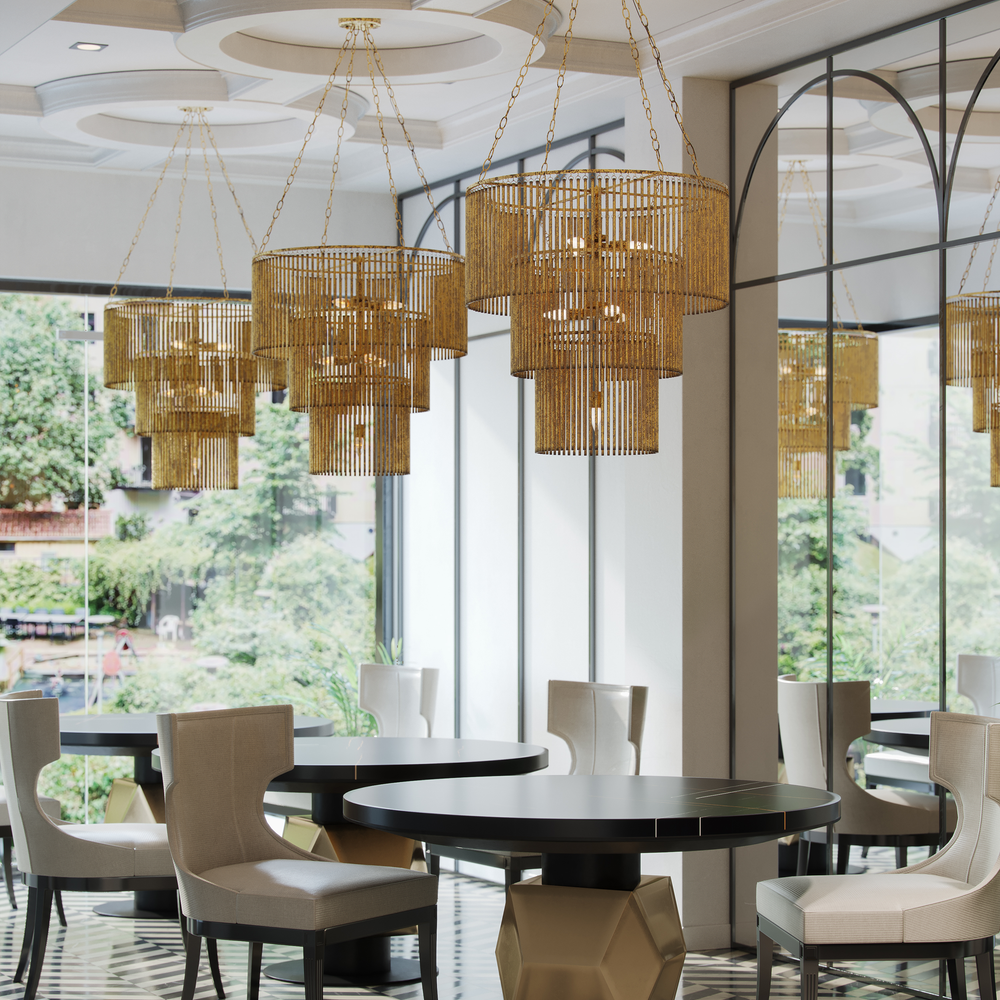 
                      
                        Mantra Gold Chandelier
                      
                    
