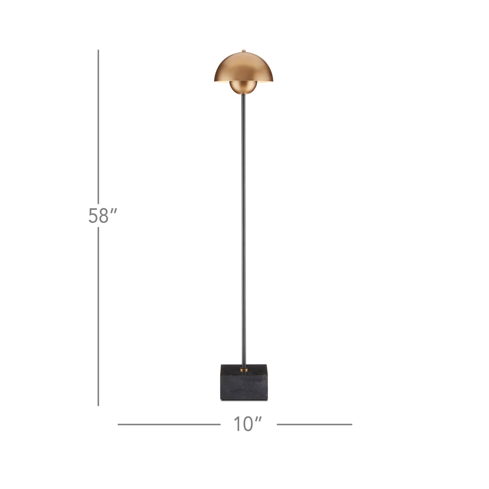 La Rue Brass Floor Lamp