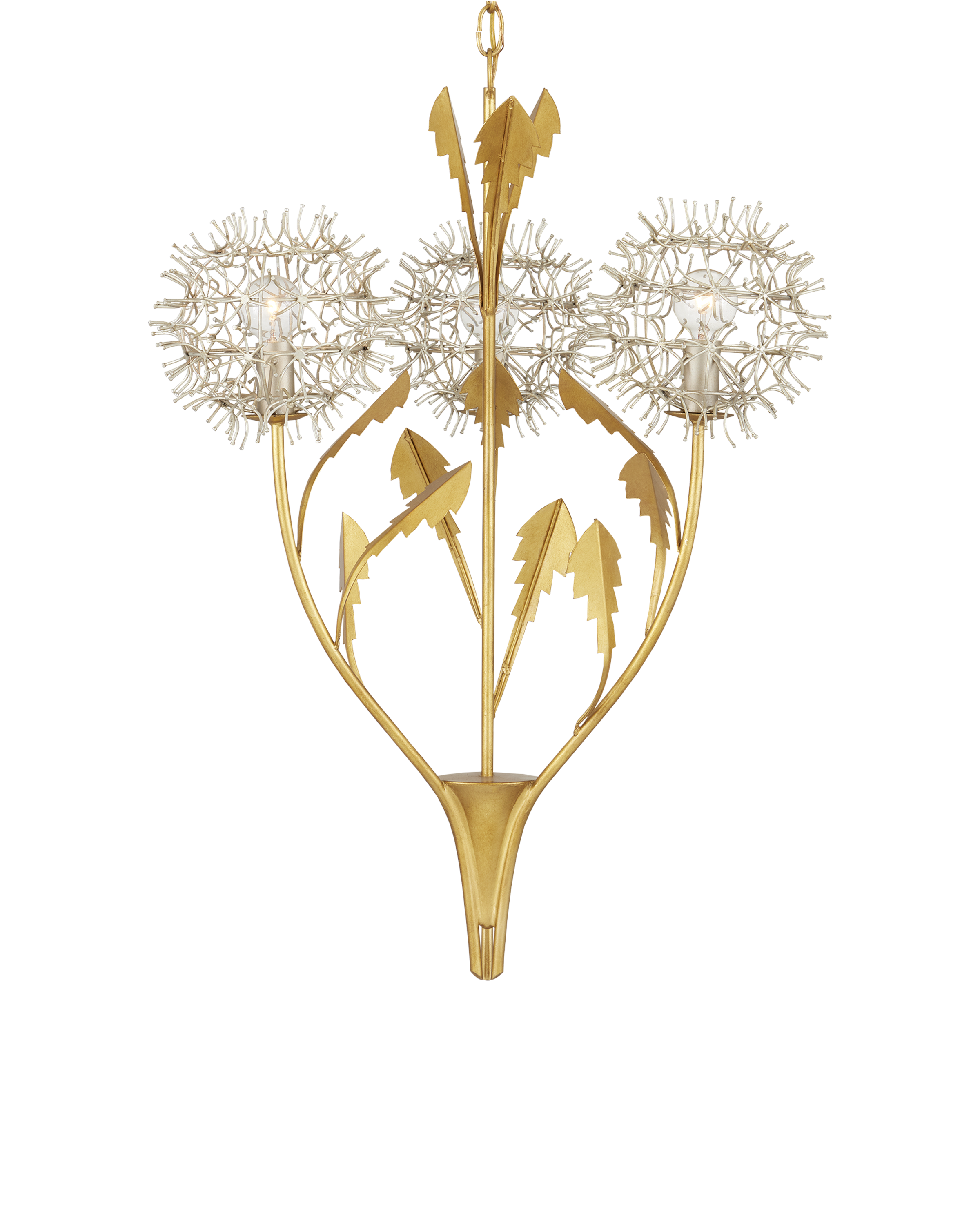 Dandelion Silver & Gold Pendant - Thumbnail 4