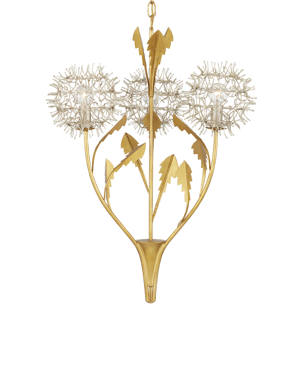 Dandelion Silver & Gold Pendant.