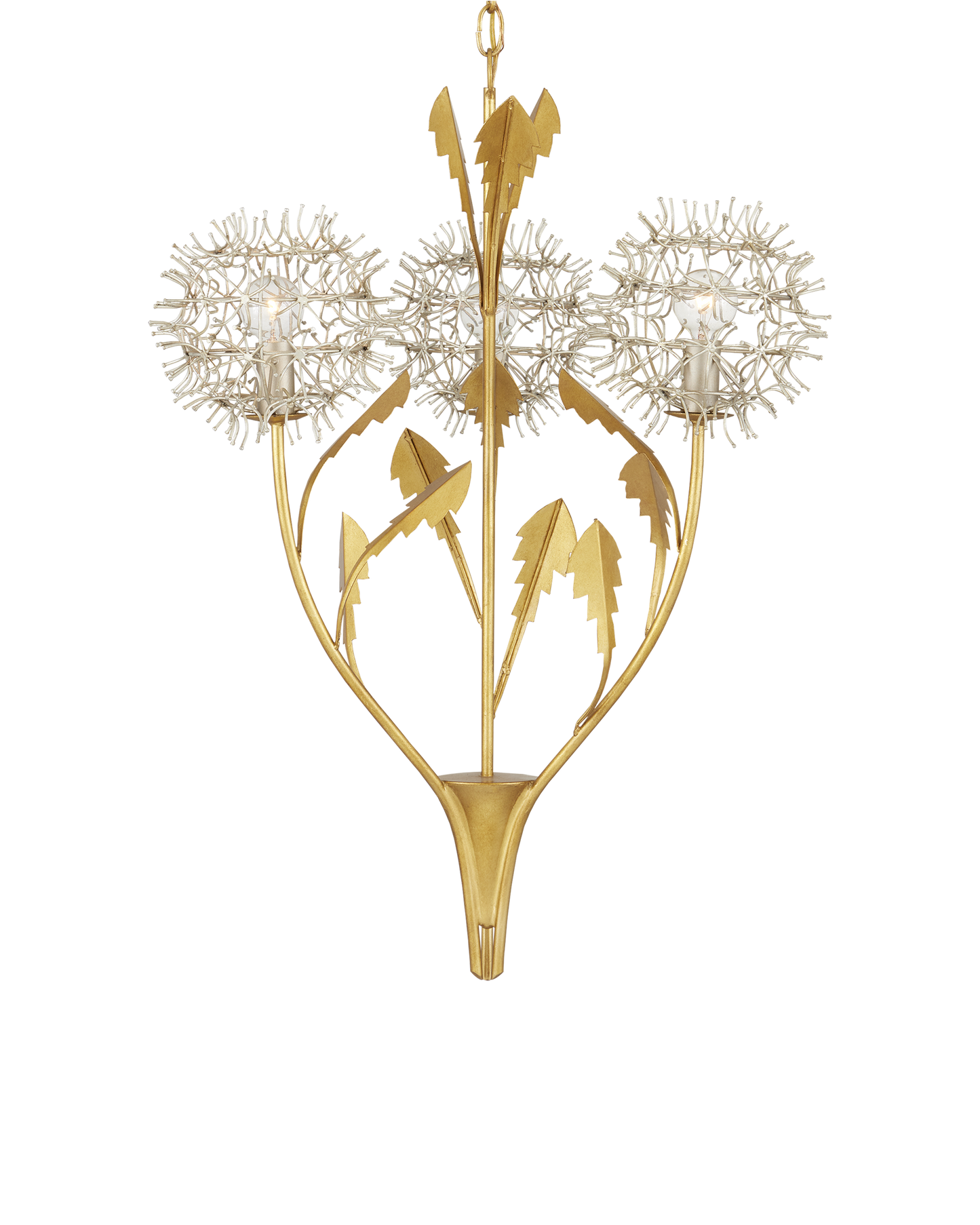 Dandelion Silver & Gold Pendant.