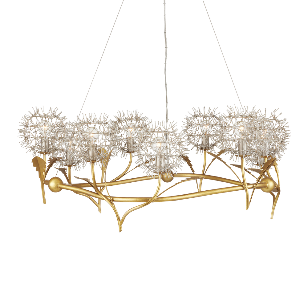 Dandelion Silver & Gold Chandelier