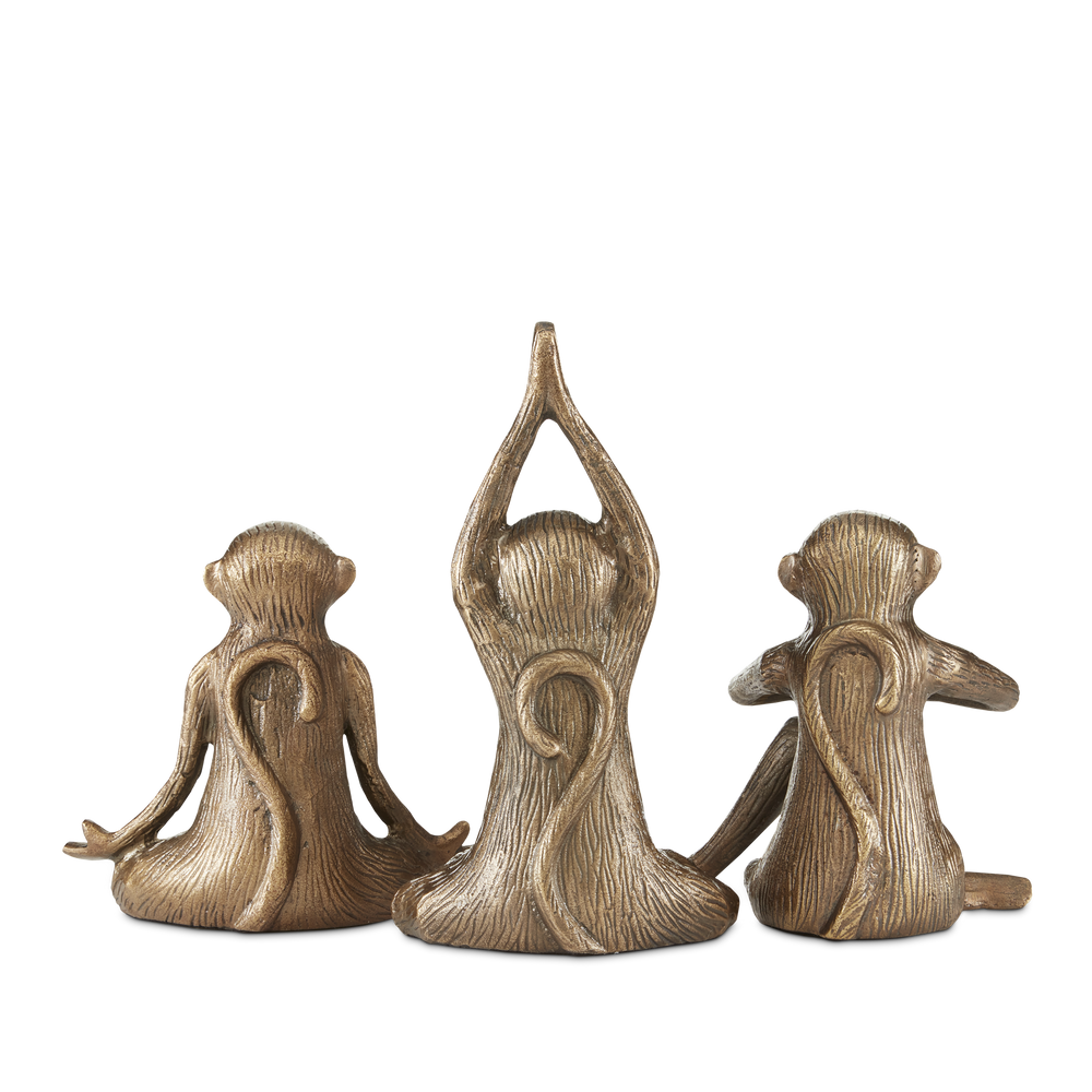 
                      
                        Zen Brass Monkey Set of 3
                      
                    