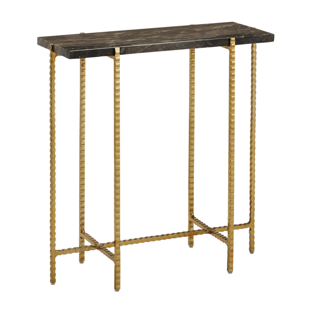 Flying Marble Gold Side Table