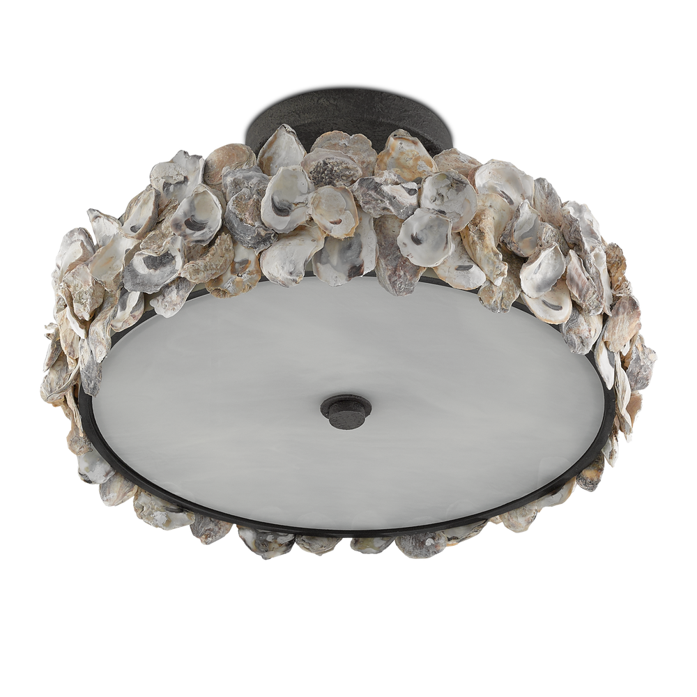 
                      
                        Oyster Shell Semi-Flush Mount
                      
                    