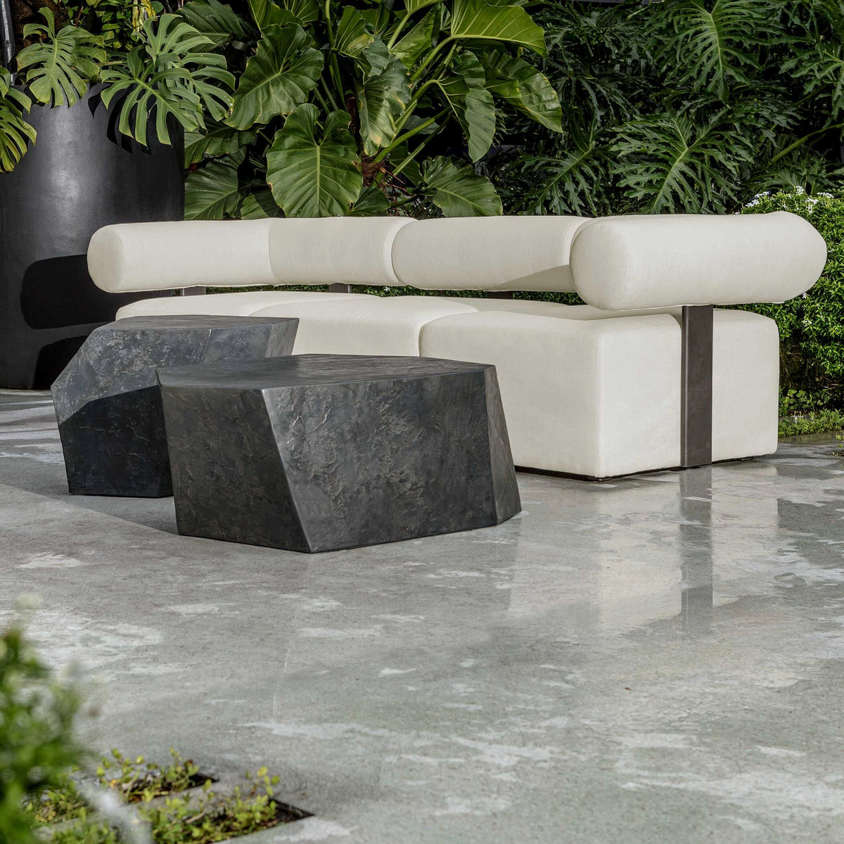 Parra Slate Outdoor Side Table