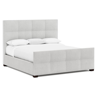 Derrick Fabric Panel King Bed with Footboard – Custom