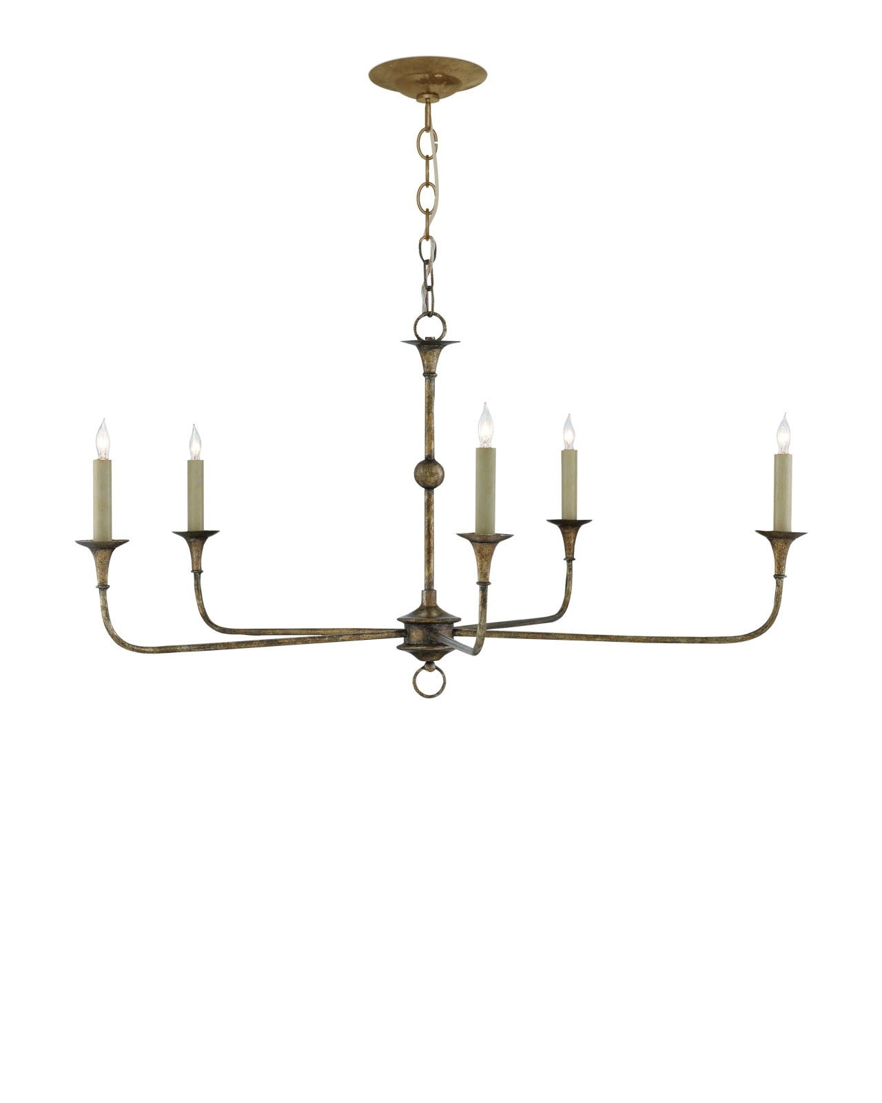 Nottaway Small Bronze Chandelier
