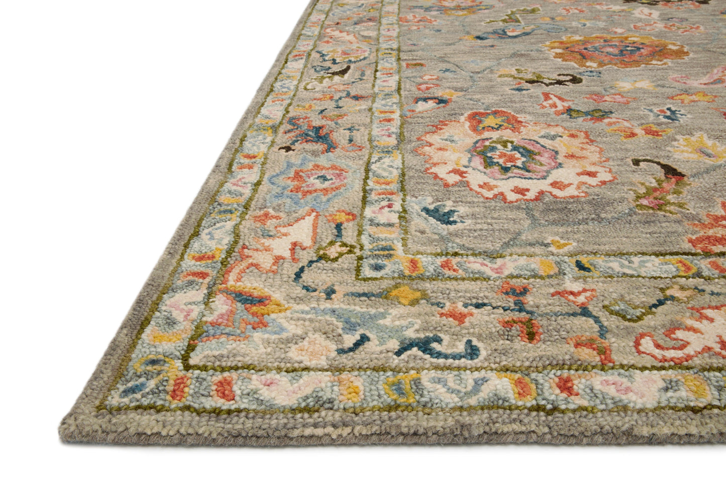 Loloi Padma Grey / Multi 7'-9" x 9'-9" Area Rug