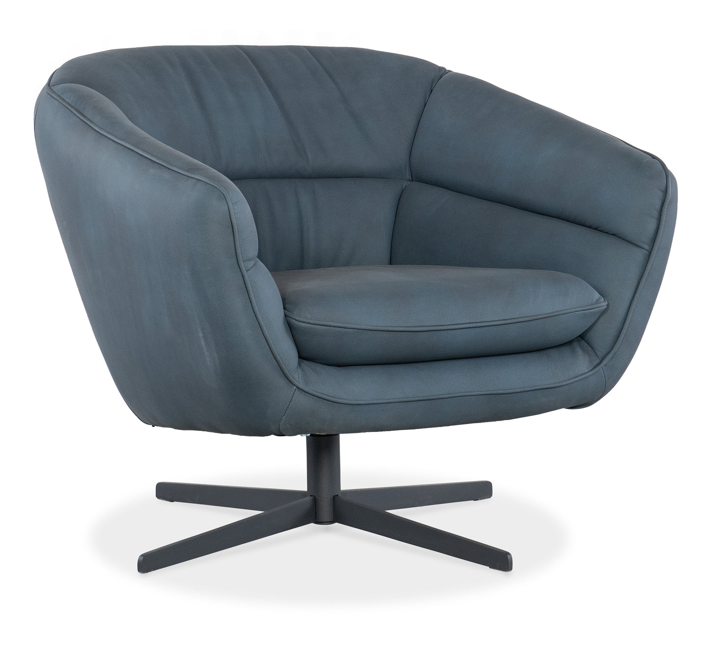 Mina Swivel Chair - Buckskin Navy