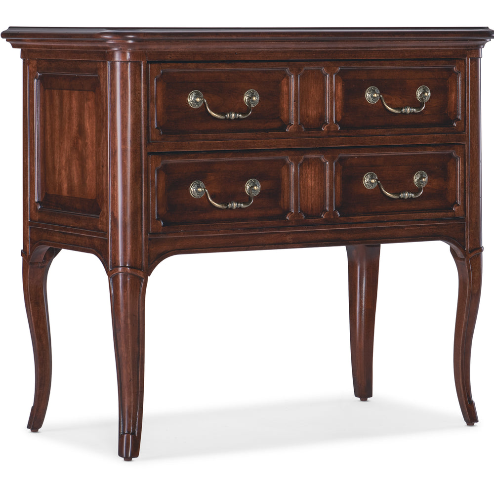 Charleston Two-Drawer Nightstand - Maraschino Cherry.