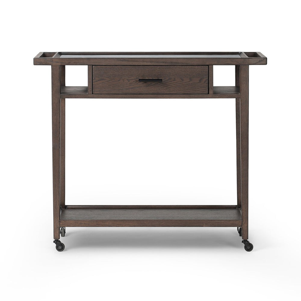 Dorrit Bar Cart - Brown Oak