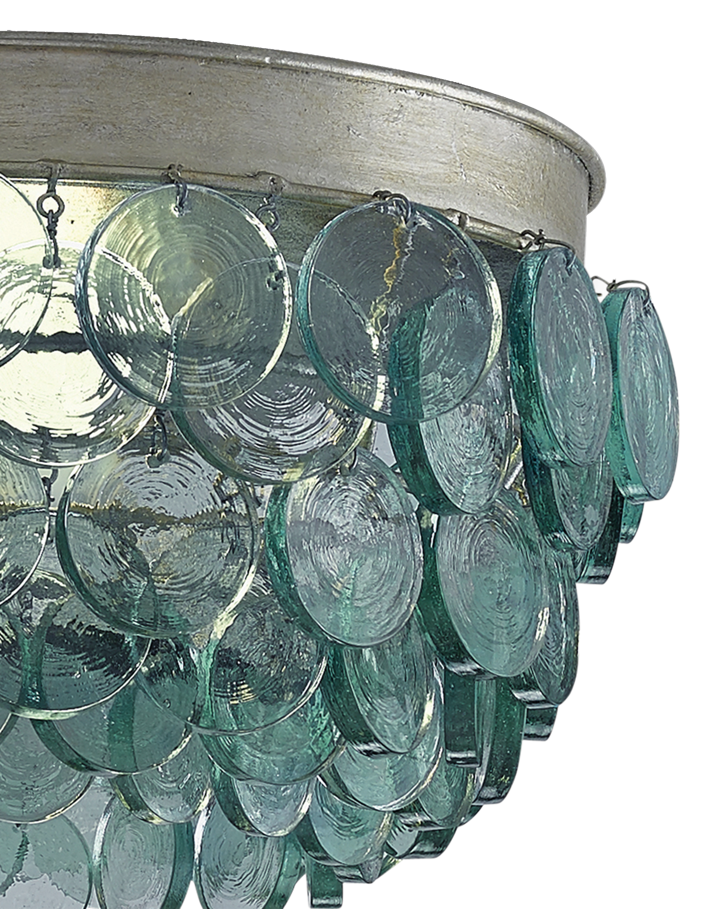 Braithwell Recycled Glass Flush Mount - Thumbnail 3