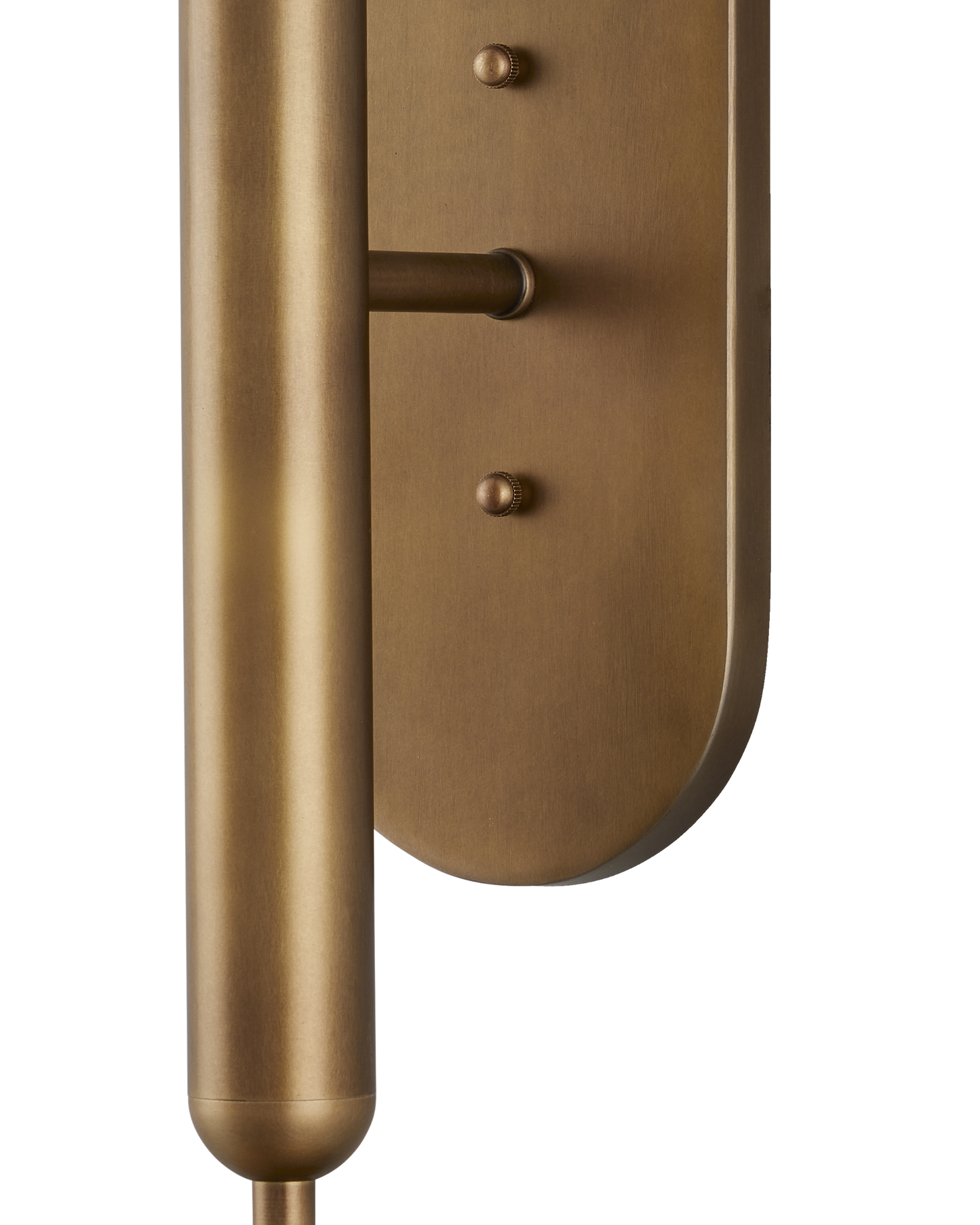 Barbican Double-Light Brass Wall Sconce.