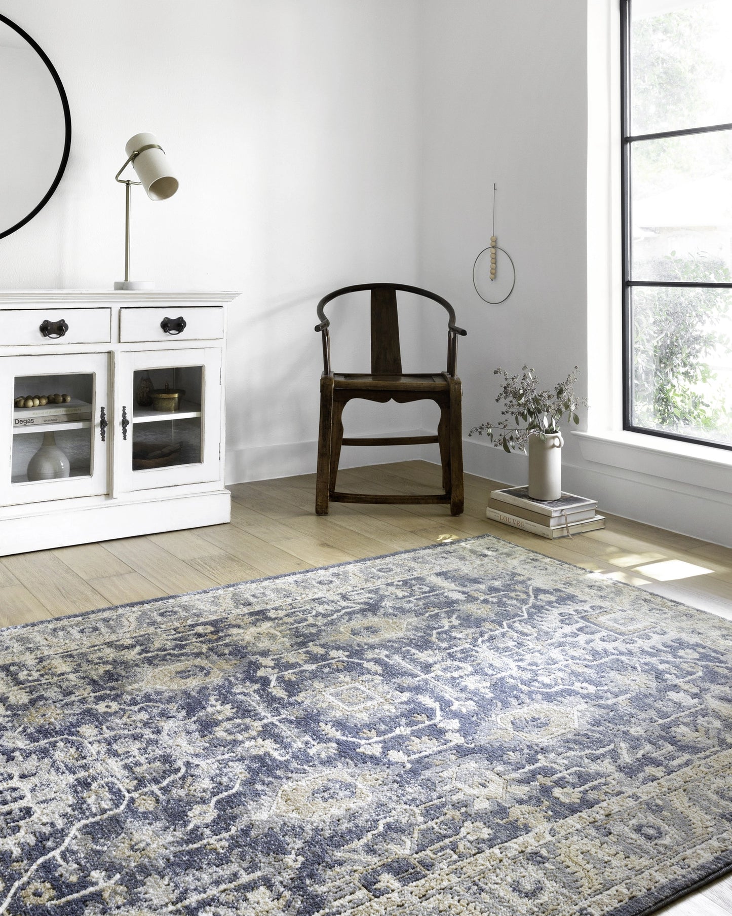 Loloi Teagan Denim / Pebble 2'-8" x 13' Runner Rug
