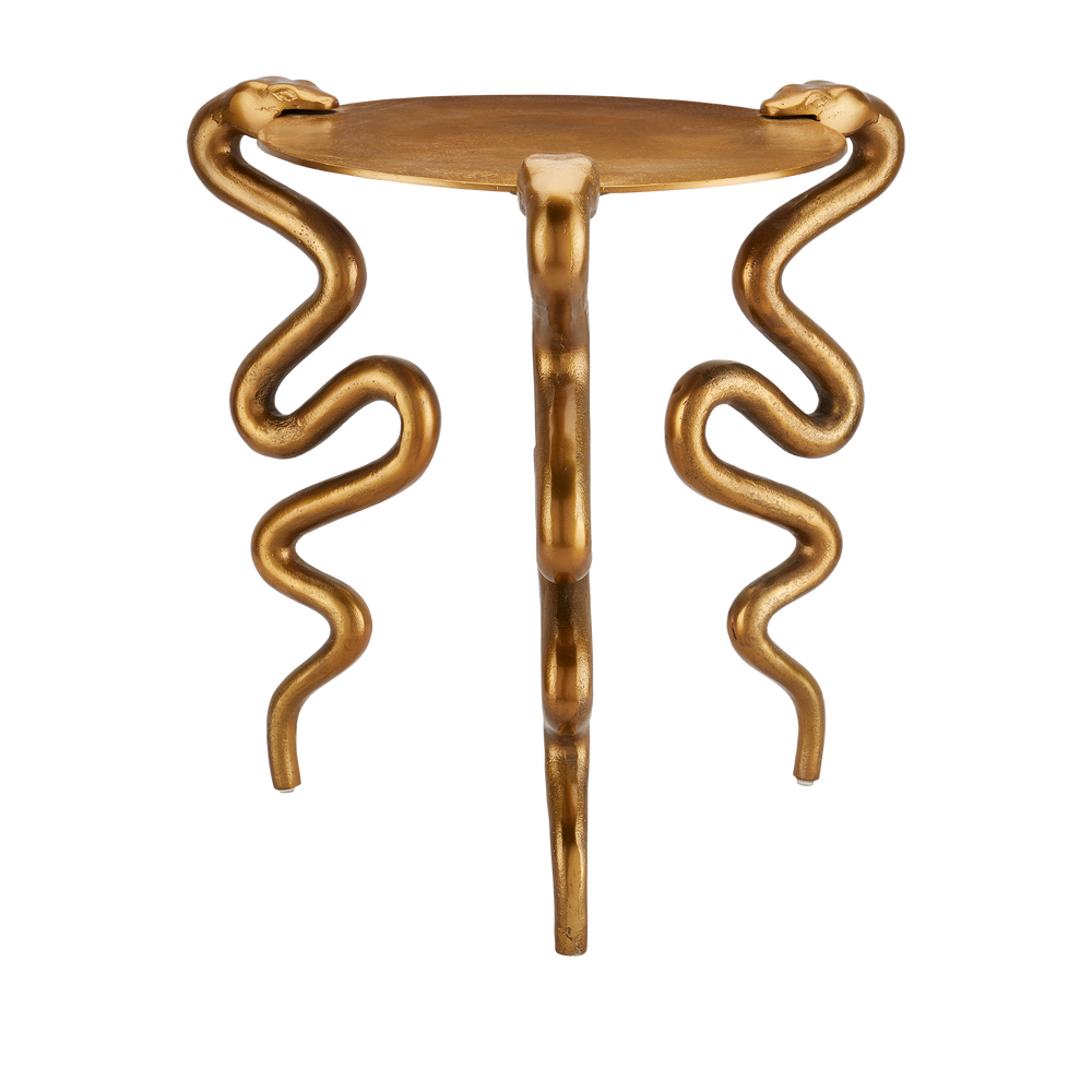 
                      
                        Serpent Brass Accent Table
                      
                    