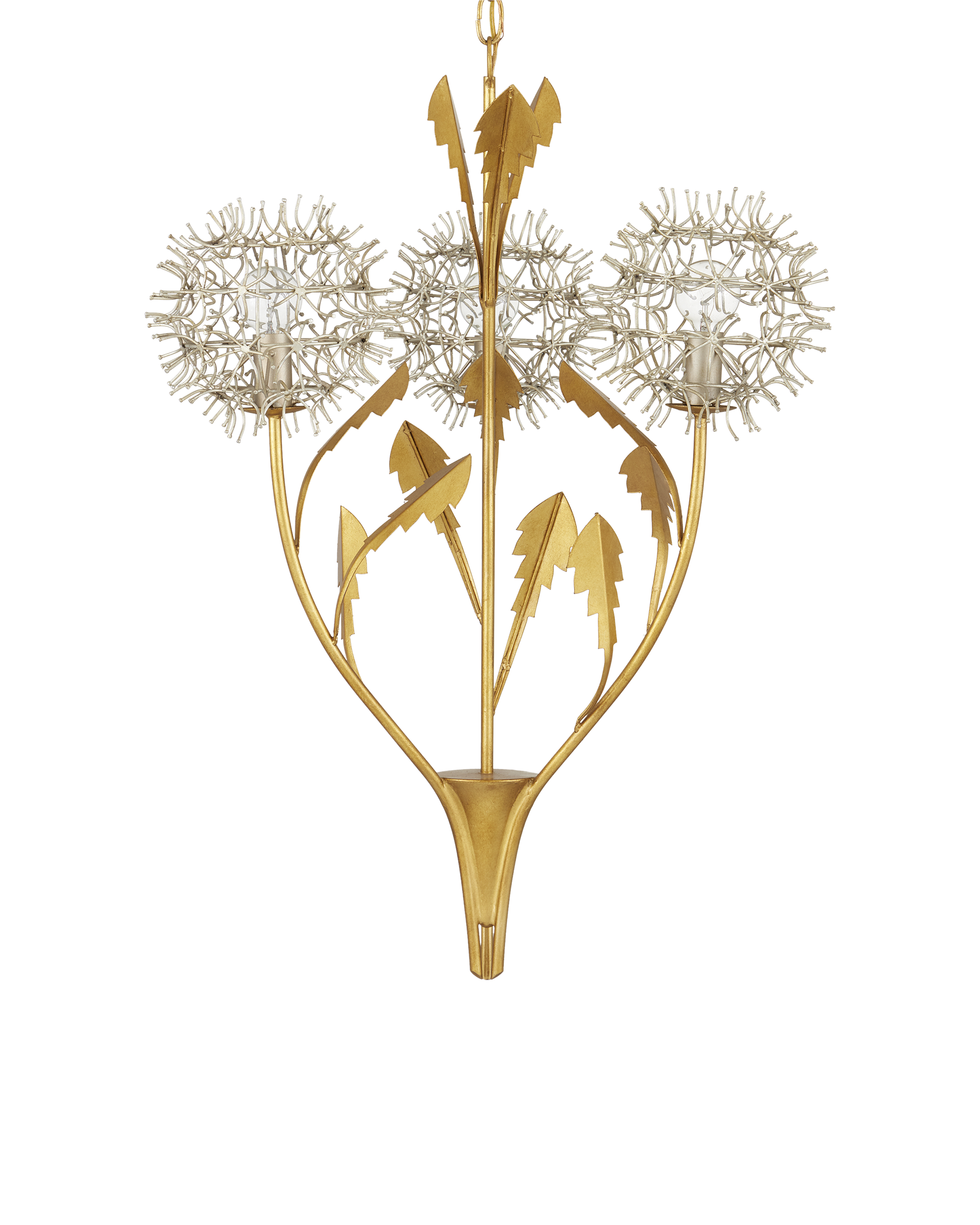 Dandelion Silver & Gold Pendant - Thumbnail 3