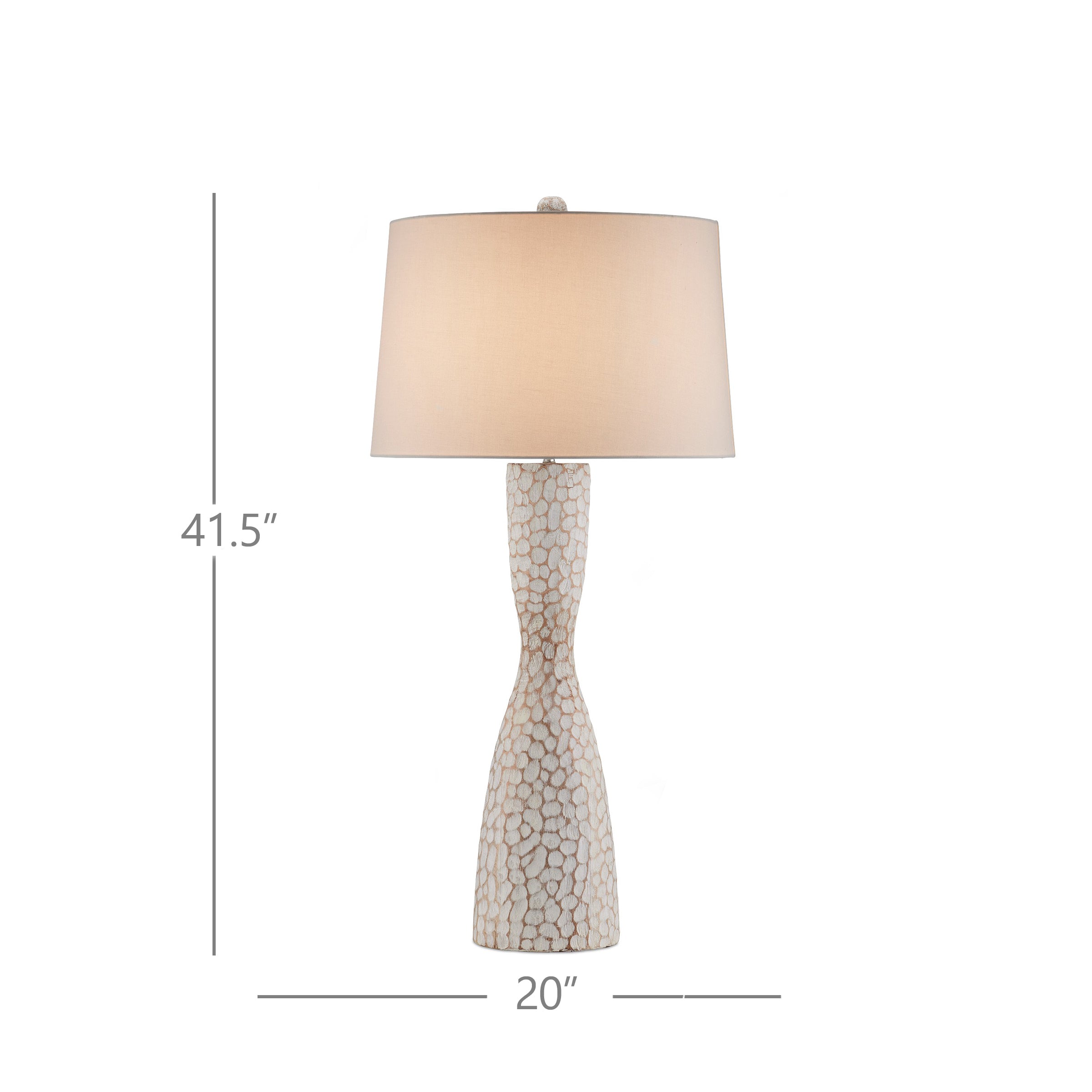 Edwell Whitewash Table Lamp - Thumbnail 3