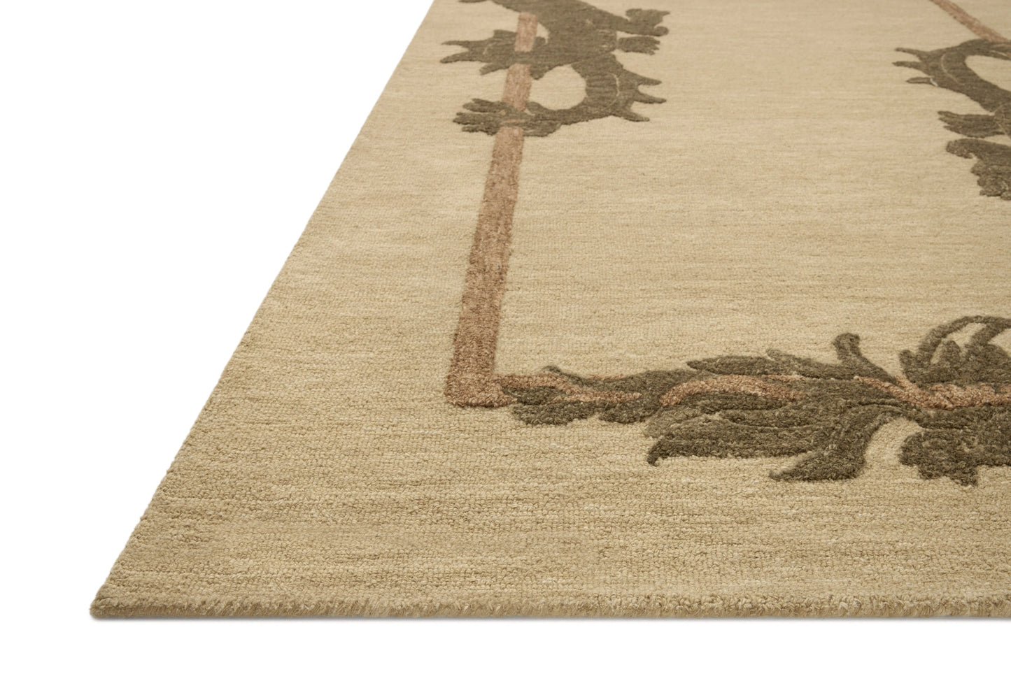 Brigette Romanek x Loloi Romi Natural / Olive 7'-9" x 9'-9" Area Rug