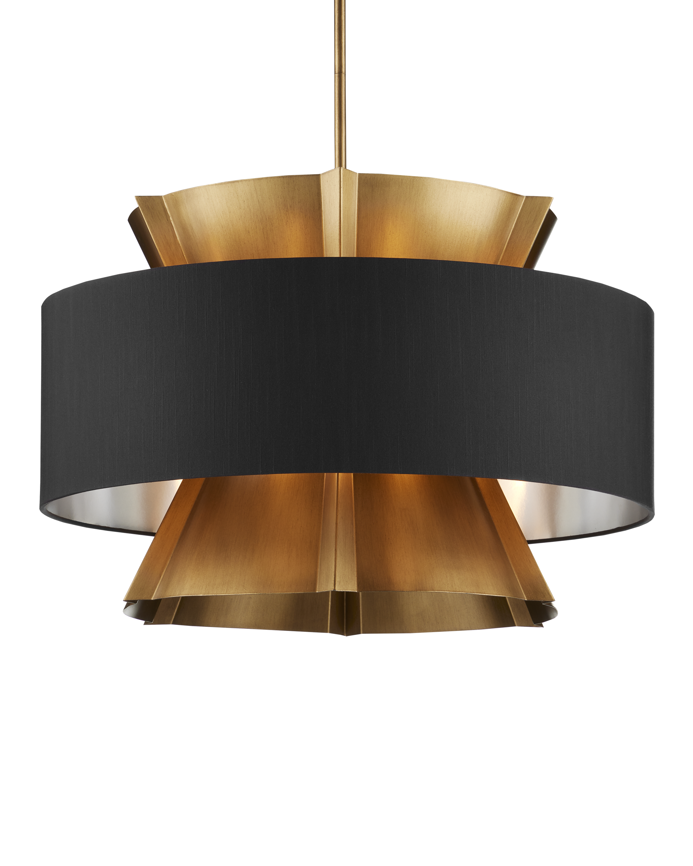 Oxenwood Brass & Black Chandelier - Thumbnail 3