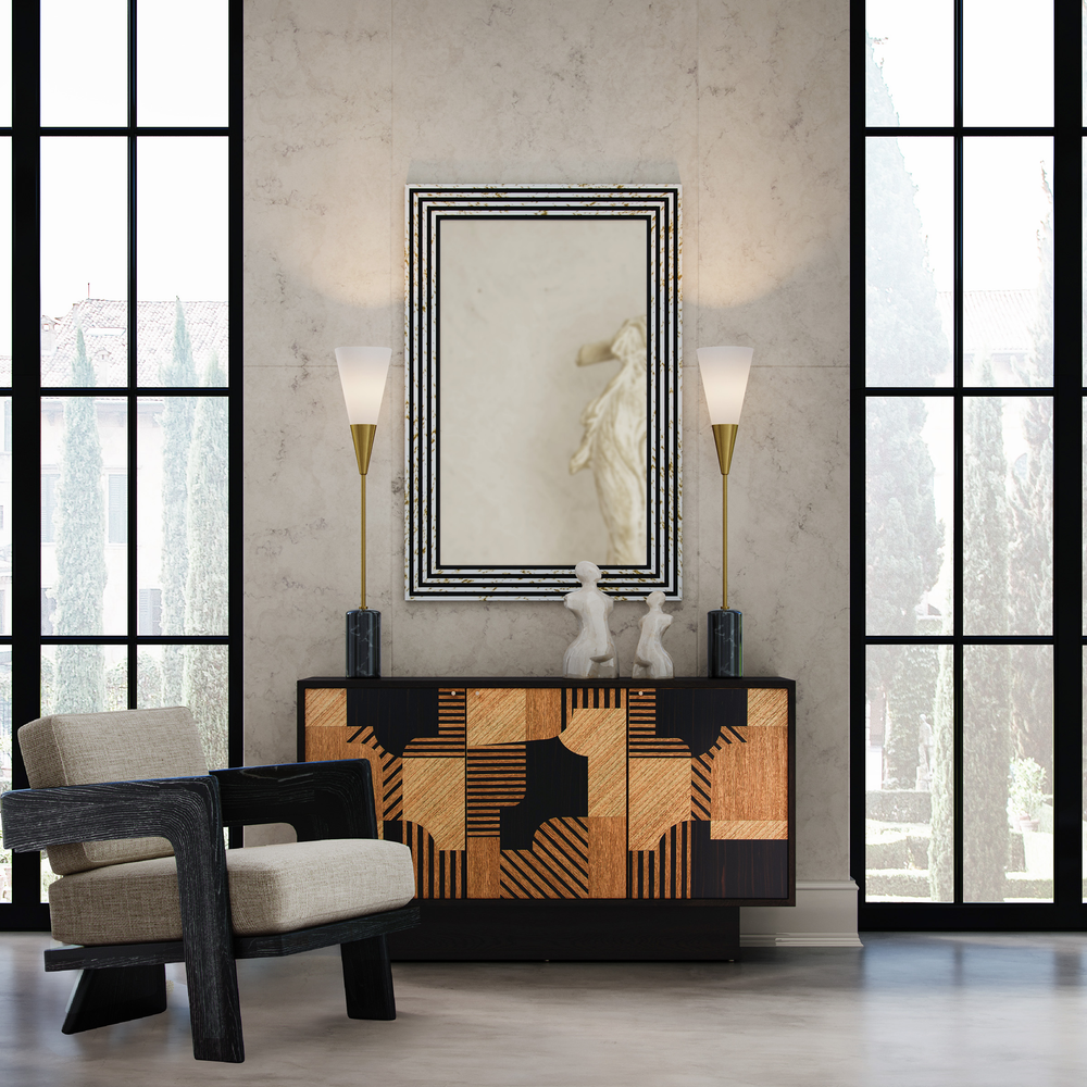 
                      
                        Martini Black Torchiere Table Lamp.
                      
                    