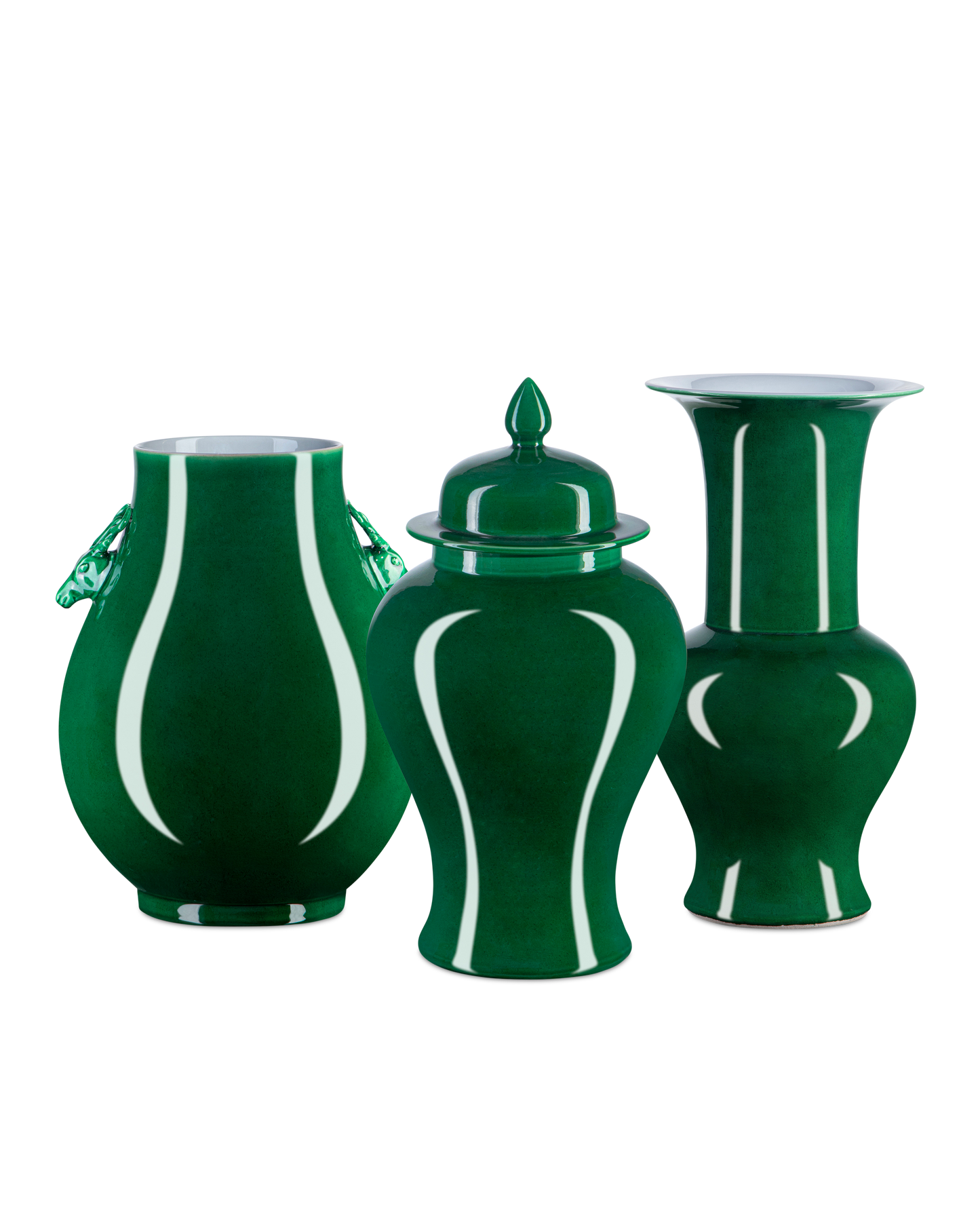 Imperial Green Corolla Vase.