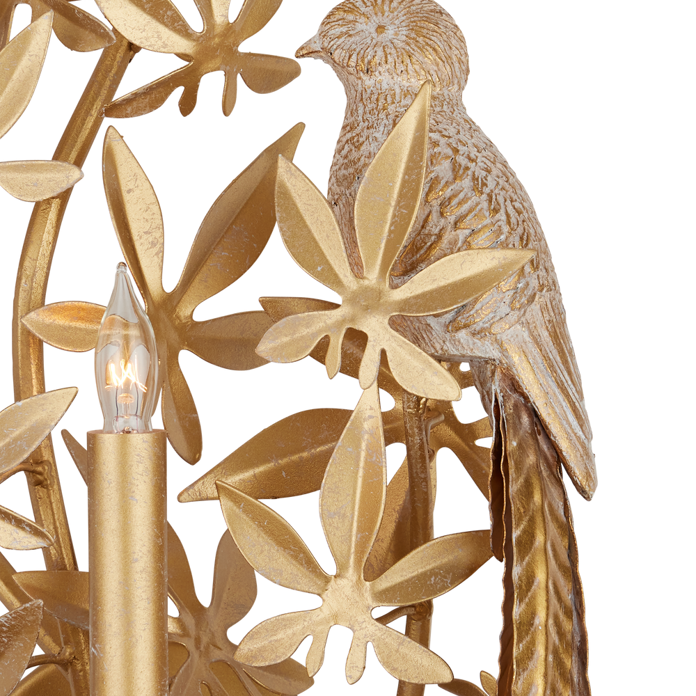 
                      
                        Aviary Gold Wall Sconce, Right
                      
                    