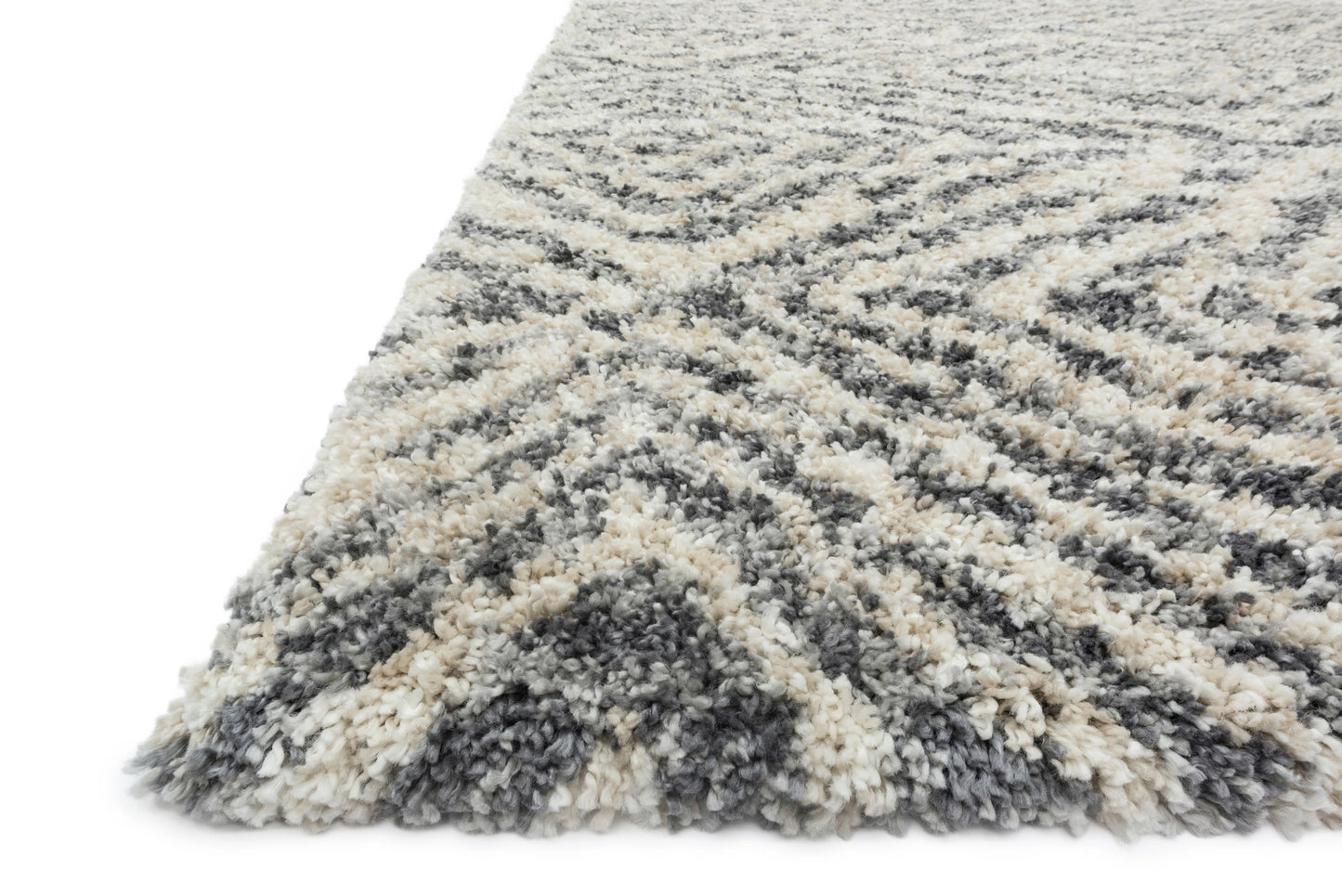 Loloi Quincy Graphite / Sand 2'-3" x 4'-0" Accent Rug