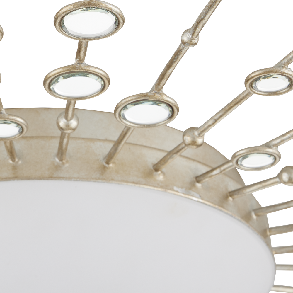 Planisphere Silver Flush Mount