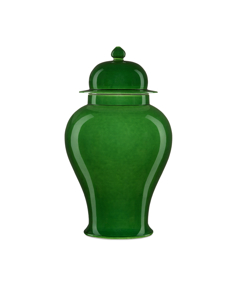 Imperial Green Large Temple Jar.