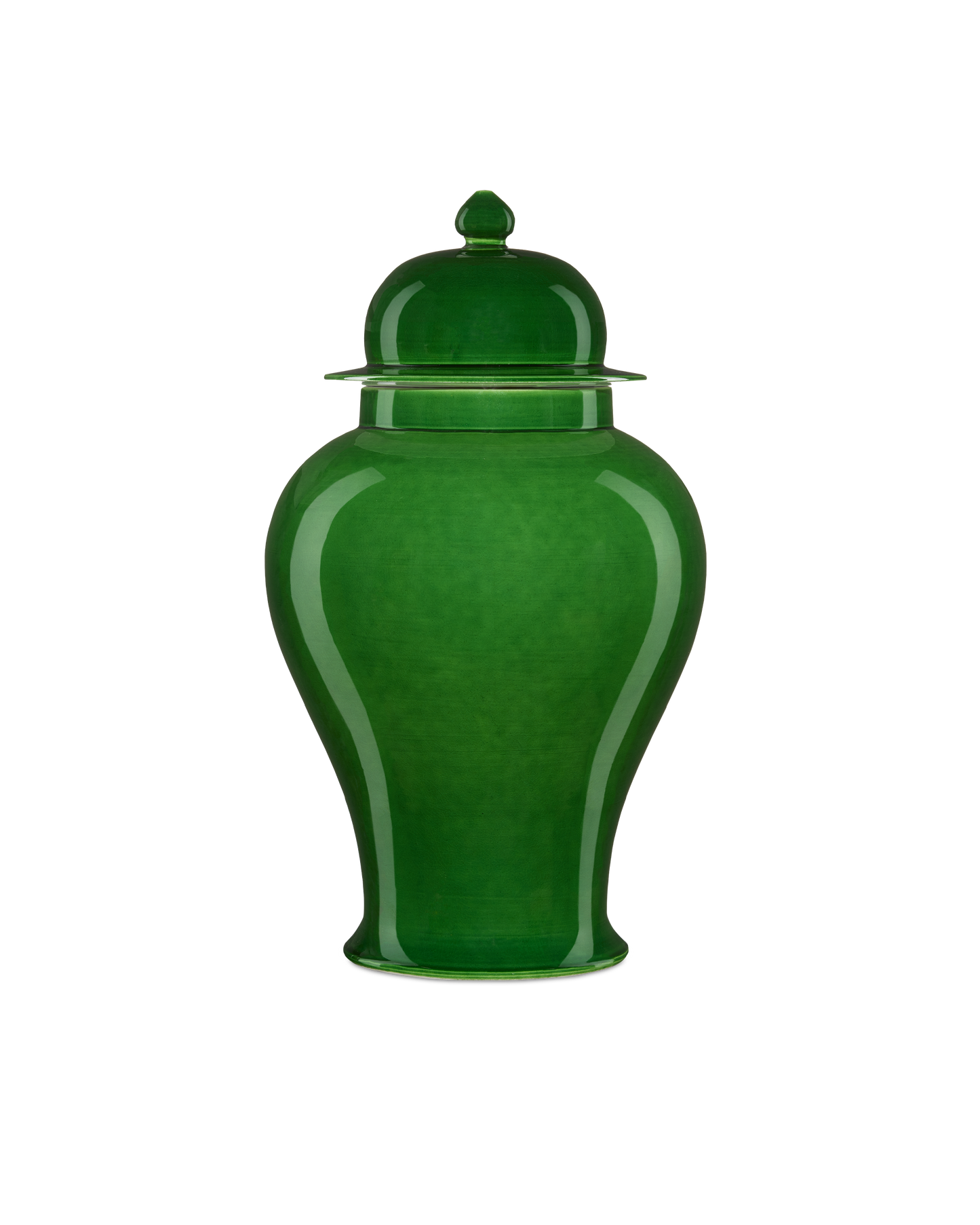 Imperial Green Large Temple Jar.