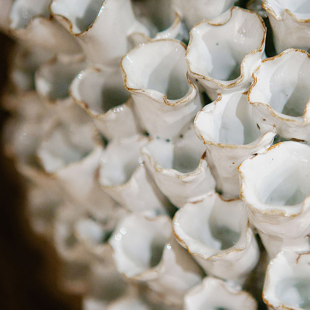 Manitapi Medium White Vase.