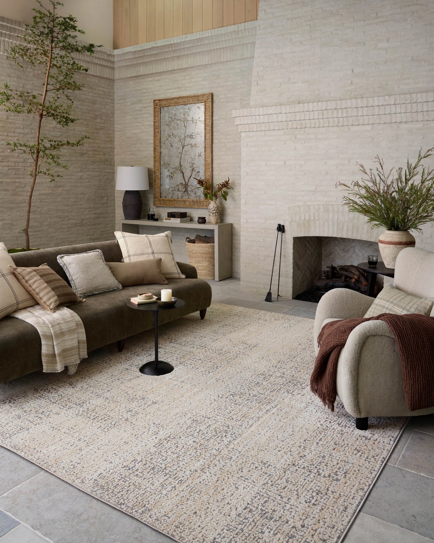 Amber Lewis x Loloi Bexley Natural / Slate 2'-7" x 10'-0" Runner Rug