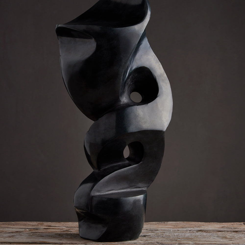 
                      
                        Roland Black Marble Abstract Sculpture.
                      
                    