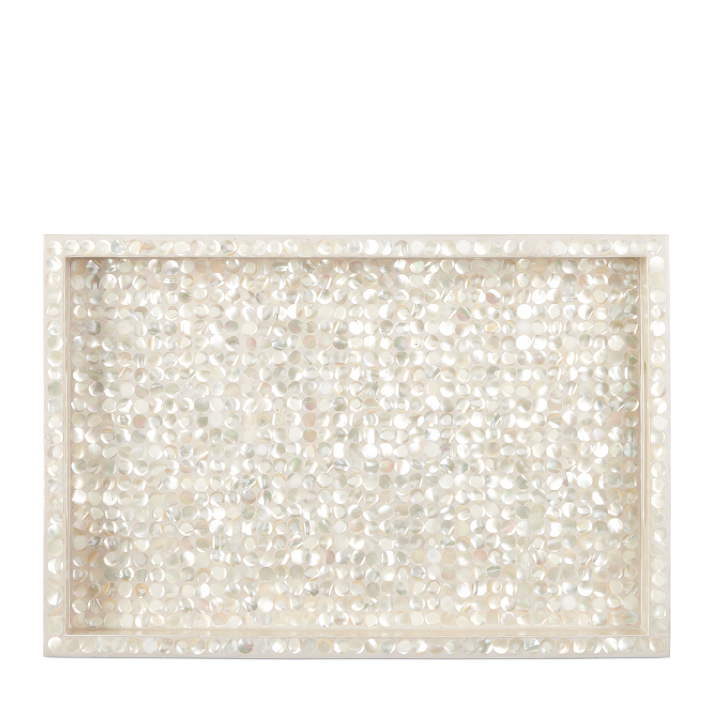 
                      
                        Gerri Dot Mother of Pearl Tray Set of 2.
                      
                    